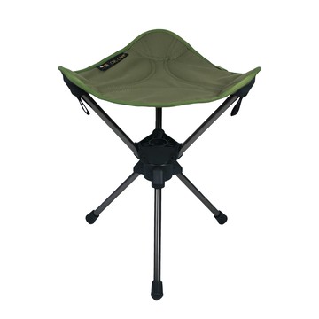 OWL CAMP 三腳旋轉椅 7075航空鋁合金 ABS塑料 100公斤耐重  軍綠  1個