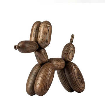 Boyhood 氣球狗造型橡木擺飾(大)