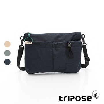 tripose GO+微皺尼龍方型貼身斜背大包 (肩背包/郵差包)