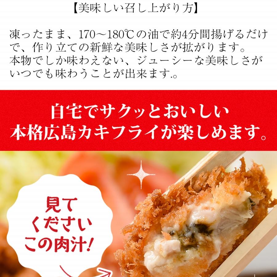 広島県産 牡蠣フライ 20粒入 かき カキフライ 500g 大粒 手仕込み 産直 送料無料 約25g×20個 袋ノ内 国産 安心 取り寄せ 産地直送 北吉水産