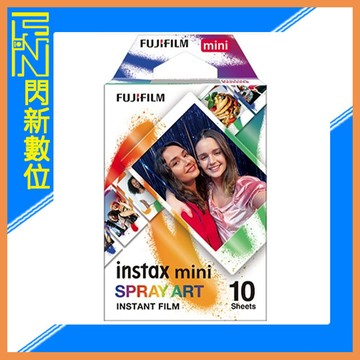 FUJIFILM 富士 拍立得 instax mini SPRAY ART 噴畫藝術 底片(公司貨)