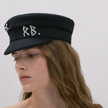 Ruslan Baginskiy RB水鑽字棉布軍官帽 - M