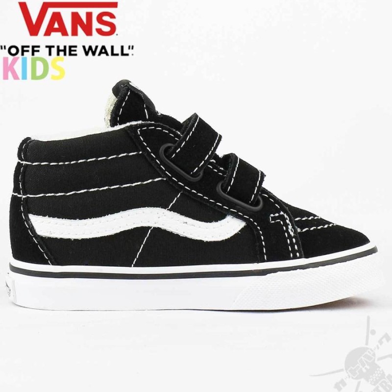 バンズ キッズ 14.5-17.5cm Vans Kids Sk8-Mid Reissue V Black/True