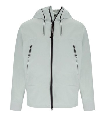 C. P. Company Shell-R Blue Fox Hooded Jacket