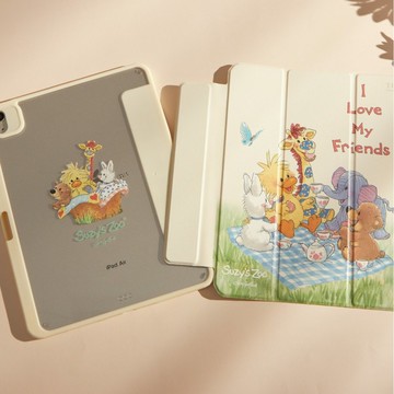 Suzy's Zoo野餐時光強悍磁吸iPad三折/Y折保護殼