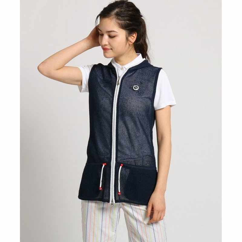Adabat チュニック丈ミニフード付きベスト レディース Women トップス ベスト 通販 Lineポイント最大0 5 Get Lineショッピング