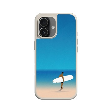 iPhone 17 SolidX 貝殼灰 - 花生騷 WasangShow - 沙灘衝浪人