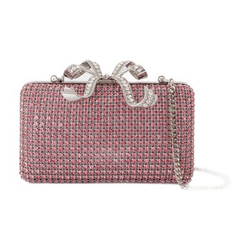 Self-Portrait Crystal Box Clutch