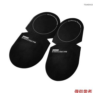 2 件裝唱片清潔器處理器手套黑色乙烯基唱片夾盤