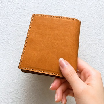 真皮 日本製 極薄雙折迷你皮夾 牛革Mostro