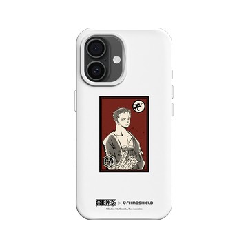 iPhone 16 SolidX 白 - 航海王 One Piece - 角色畫框系列-索隆