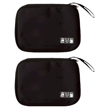 3C收納包 升級款  時尚黑  2個