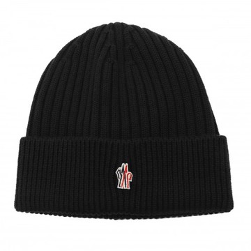 Moncler Grenoble - Black Wool Hat Uni