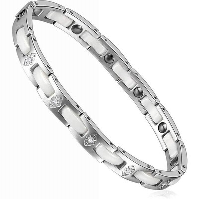 Juneブレスレット ゲルマニウム99.999% レディース チタン ヘマタイト アクセサリー ジュエリー 人気 プレゼントヨーロピ アン