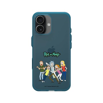 iPhone 17 Clear (相機按鈕) 夜幕藍 - 瑞克和莫蒂 Rick and Morty - 史密斯一家