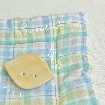 萊姆檸檬 陶瓷別針 brooch