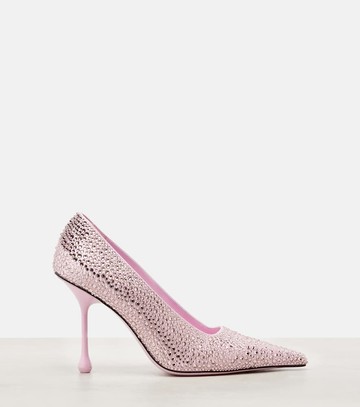 Jimmy Choo Ixia 95 embellished satin pumps