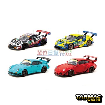 『 單位日貨 』 TARMAC Works1/64 7-11 聯名 保時捷 RWB 930 993 911 GT3