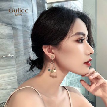 Gulicc 三角 幾何 耳環(飾品 耳飾 耳釘 耳環 耳墜 禮物 雙11 聖誕節)