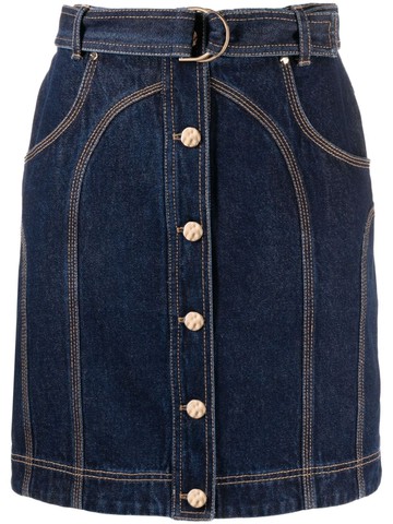 Acler - Valleybrook denim skirt - women - Cotton - 16 - Blue