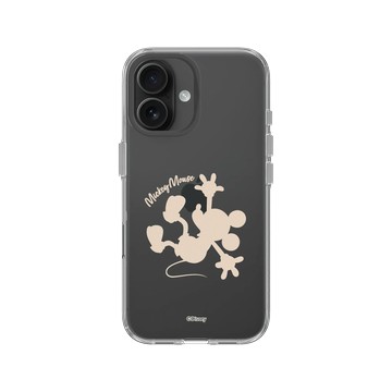 iPhone 16 Clear Case（相機按鈕） 透明 - 迪士尼-米奇 Mickey - 米奇 - 剪影版