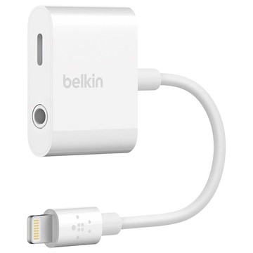 belkin 3.5毫米音源線 + 充電適配器 to Lightning  F8J212btWHT  白色  1組