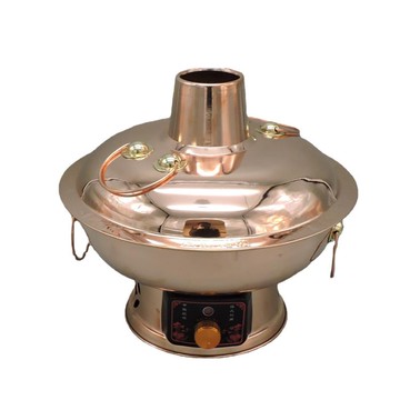 插電型火鍋適用110V電壓全銅電碳兩用銅火鍋鴛鴦蒸汽火鍋 幸福驛站