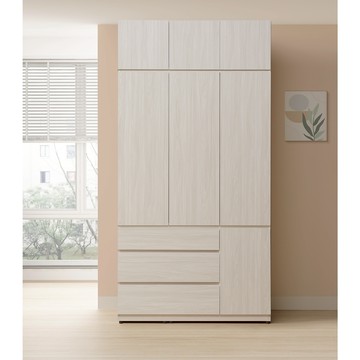 直人木業-UL極簡風白榆木開門高被櫃衣櫃120公分