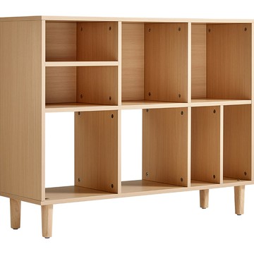 hoi!林氏木業原木系清新0.96M開放書櫃 MQ8X