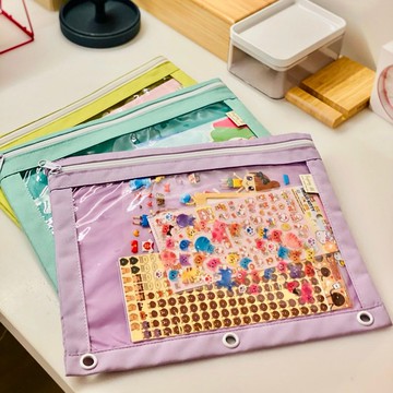 百寶 BAGTORY馬卡龍活頁袋 闊身款 (MC32)  | 小物件收納袋