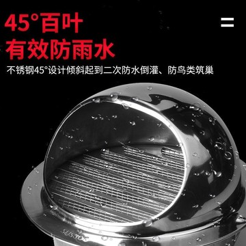 公司貨 不銹鋼風帽 304油煙機排煙管外墻通風排風口室外防風罩防雨出風口