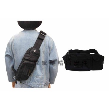 ~雪黛屋~tati 臀包屁股包小容量二層主袋腰包胸前包防水尼龍布材質貼身防盜隨身物品專用包全齡青少年