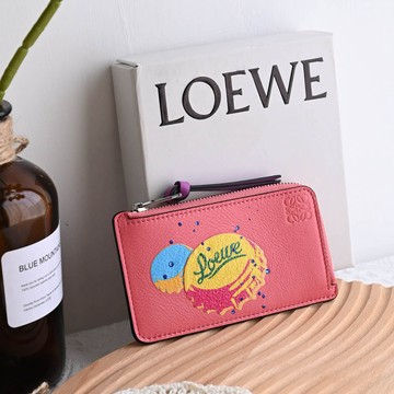 LOEWE x Paula’s Ibiza 個性瓶蓋印花卡片零錢包.粉