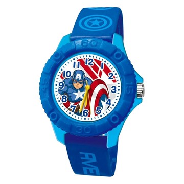 Disney 迪士尼 漫威 U9系列 兒童款 雙色膠錶 U9-9513  24cm  藍色