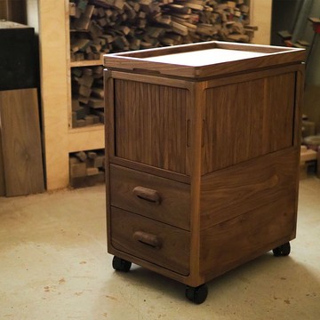 Burumu Black Walnut Trolley 北美黑胡桃手推車