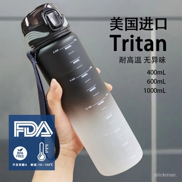 【新品優選🔥】tritan運動水杯男女學生大容量便攜防摔塑料健身水壺耐高溫高顔值 SPEF