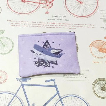 鯊魚-不織布零錢包