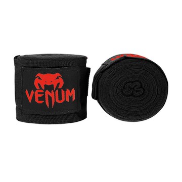 Venum 康達特 拳擊纏手帶 2.5m 黑/紅-VENUM-0430-100