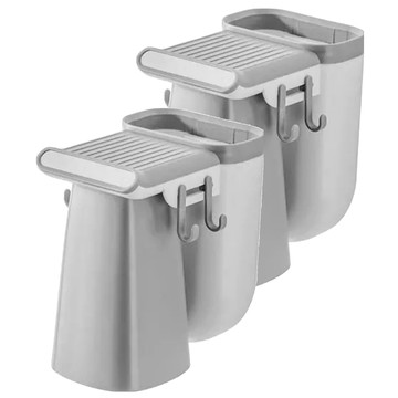 LIFE 北歐素色磁吸式牙刷架 漱口刷牙杯 免打孔無痕安裝 瀝水設計  岩石灰  2個