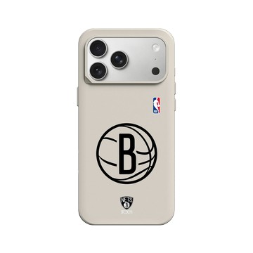 iPhone 17 Pro Max SolidX 貝殼灰 - NBA - B&W-布魯克林籃網 Brooklyn Nets B&W - Light