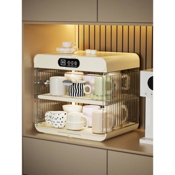 烘干殺菌杯架水杯子茶杯整理儲物架咖啡杯玻璃杯收納盒防塵置物架