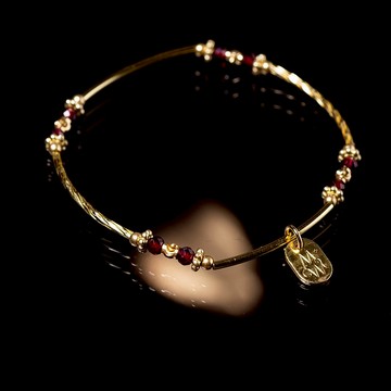 巴塞隆納假期 // C1510紅石榴黃銅手鍊