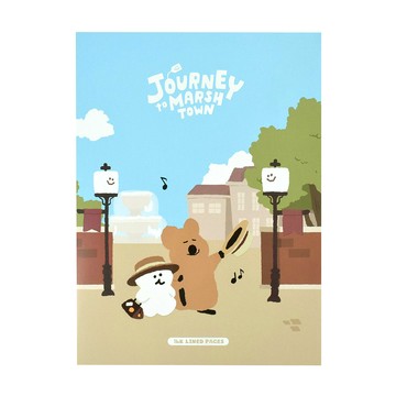 呆萌町 16K橫線固頁筆記本