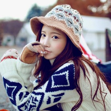 毛帽針織毛線帽-韓版潮流民族風可愛女帽子4色73ie20【獨家進口】【米蘭精品】