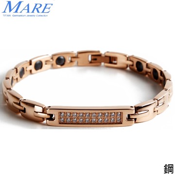 【MARE-316L白鋼】系列：華航直排(全鍺)玫金鑽 款
