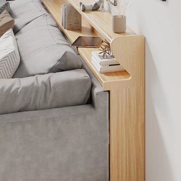 附發票 沙發后置物架背櫃客廳窄夾縫實木書架下窄上寬長條桌門后收納床尾