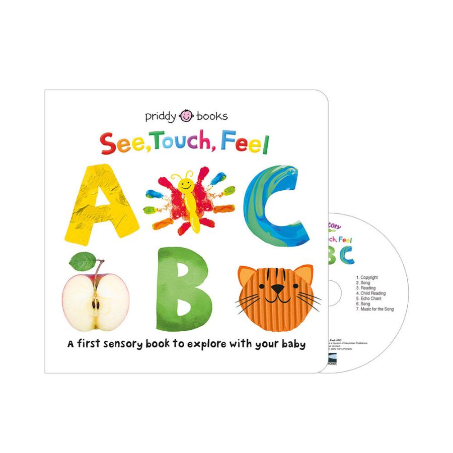 Pictory Set Infant  Toddler 37 See  Touch  Feel ABC (Board Book   Audio CD)