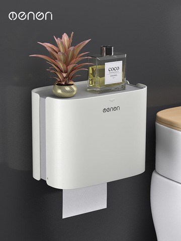 廁所衛生間紙巾盒防水衛生紙置物架廁紙盒免打孔卷紙盒抽紙盒創意
