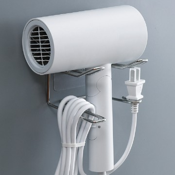 蝦皮隔日到貨【不鏽鋼吹風機架】吹風機掛架 吹風機架 吹風機收納 吹風機支架 掛架 浴室置物架 浴室收納
