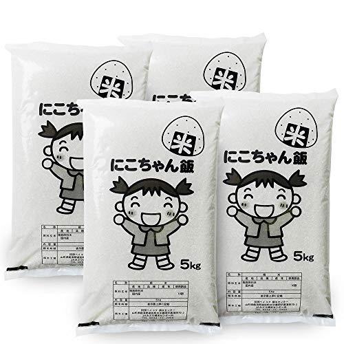  白米 20kg (5kg×4袋) にこちゃん飯 国内産100％